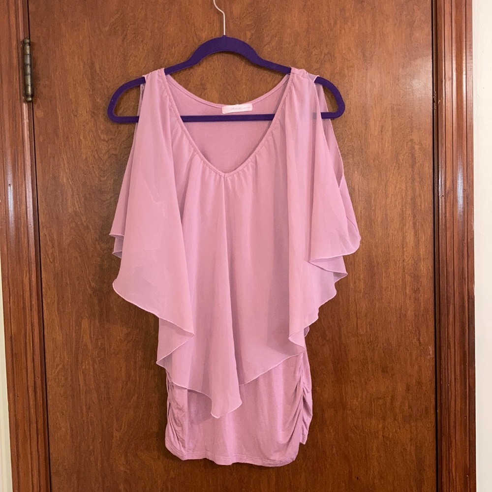 Two layered maternity blouse